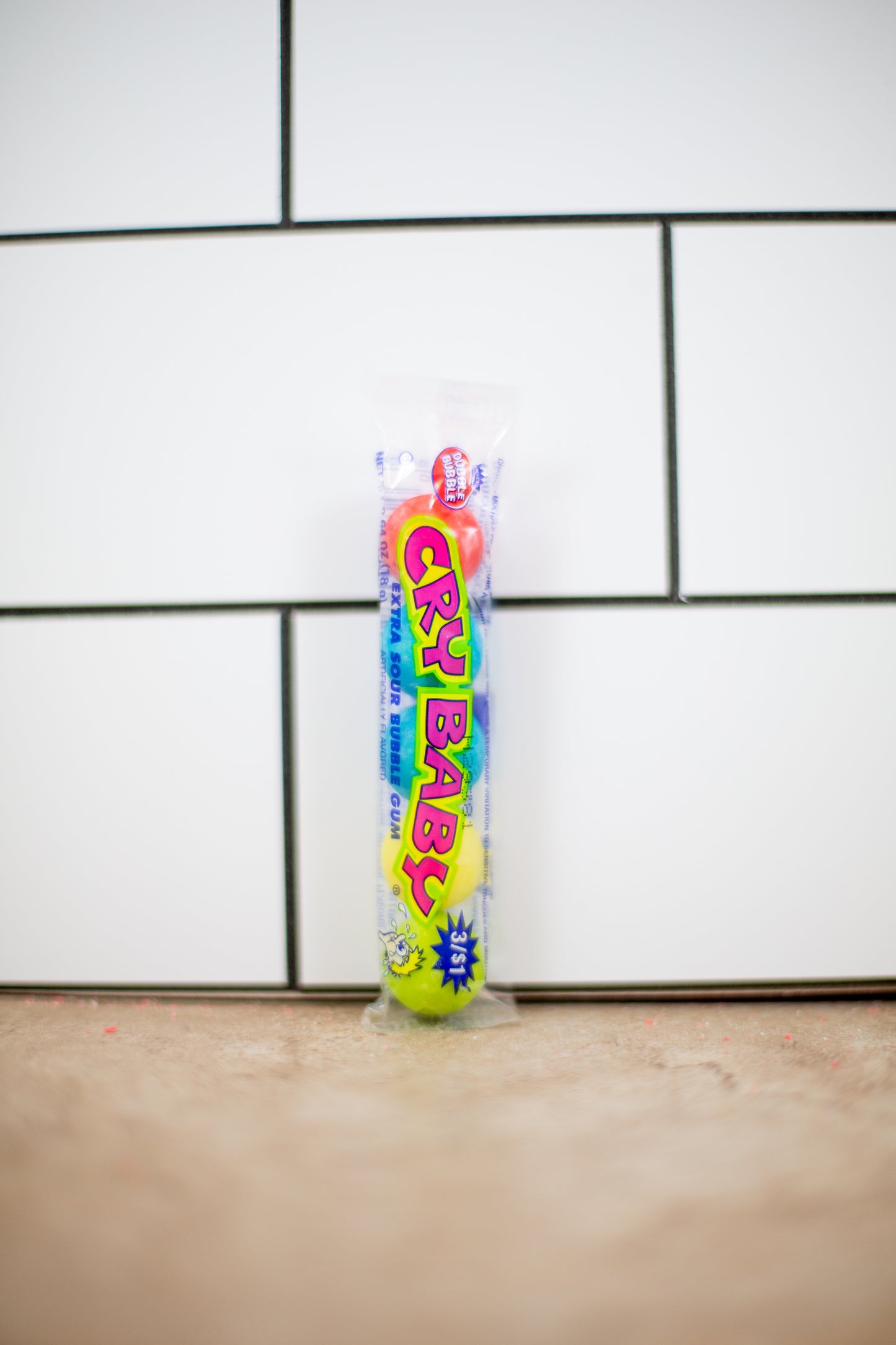 Bubble Gum Cry Baby 4 Ball Tube