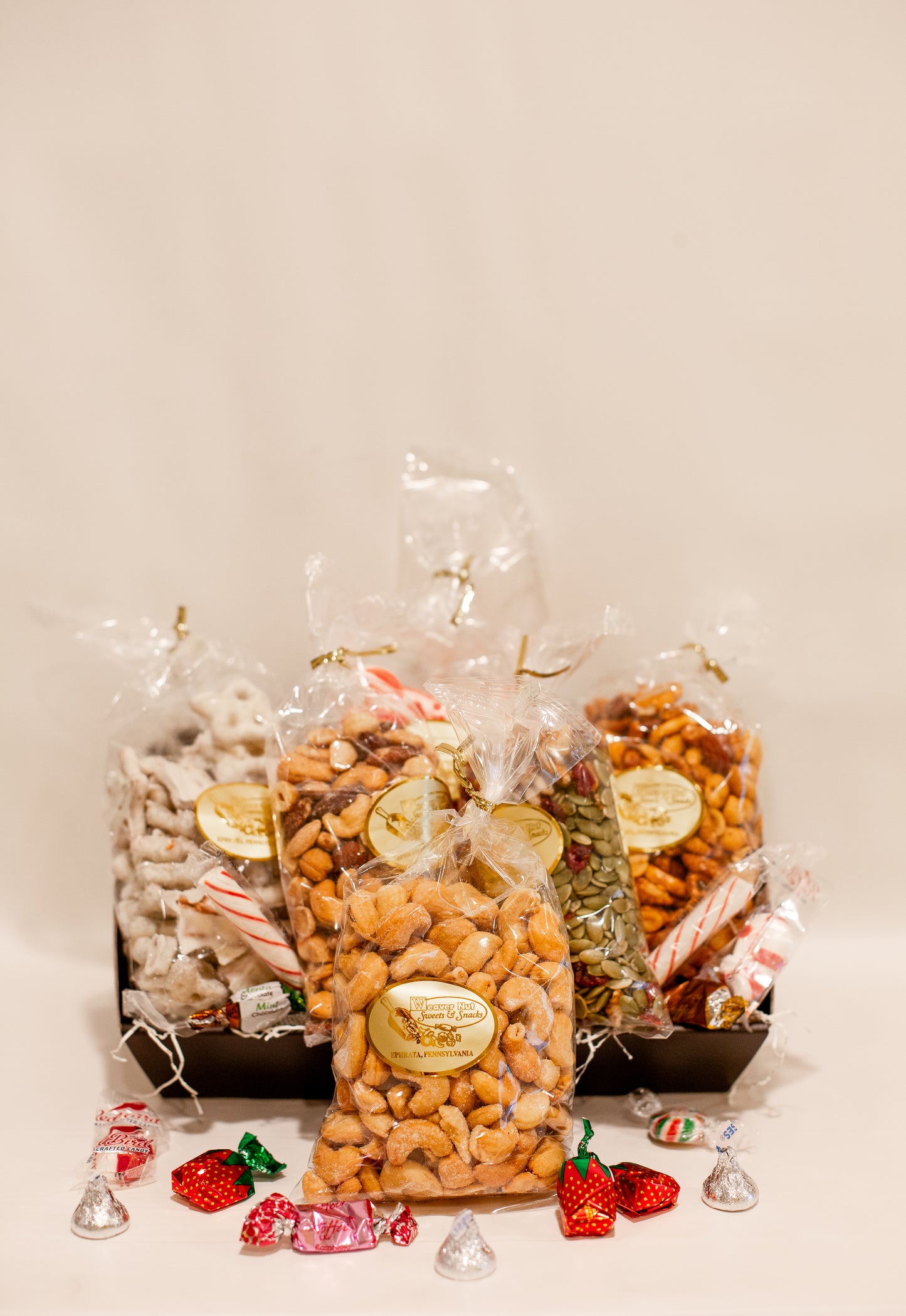 Christmas Candy, Nuts, and Health Mix Basket